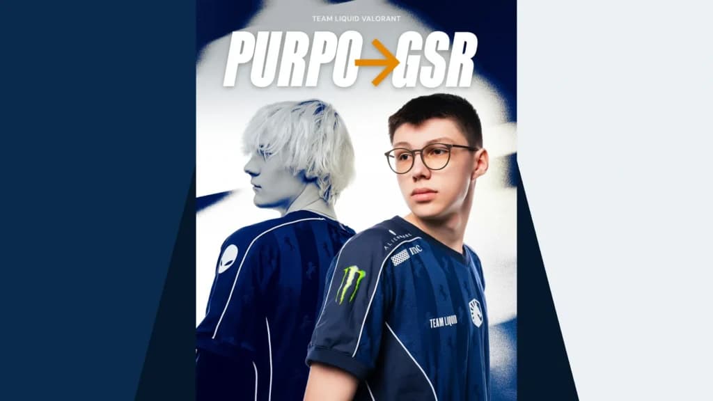 Službena Team Liquid grafika promjene iz purp0a u GSR-a