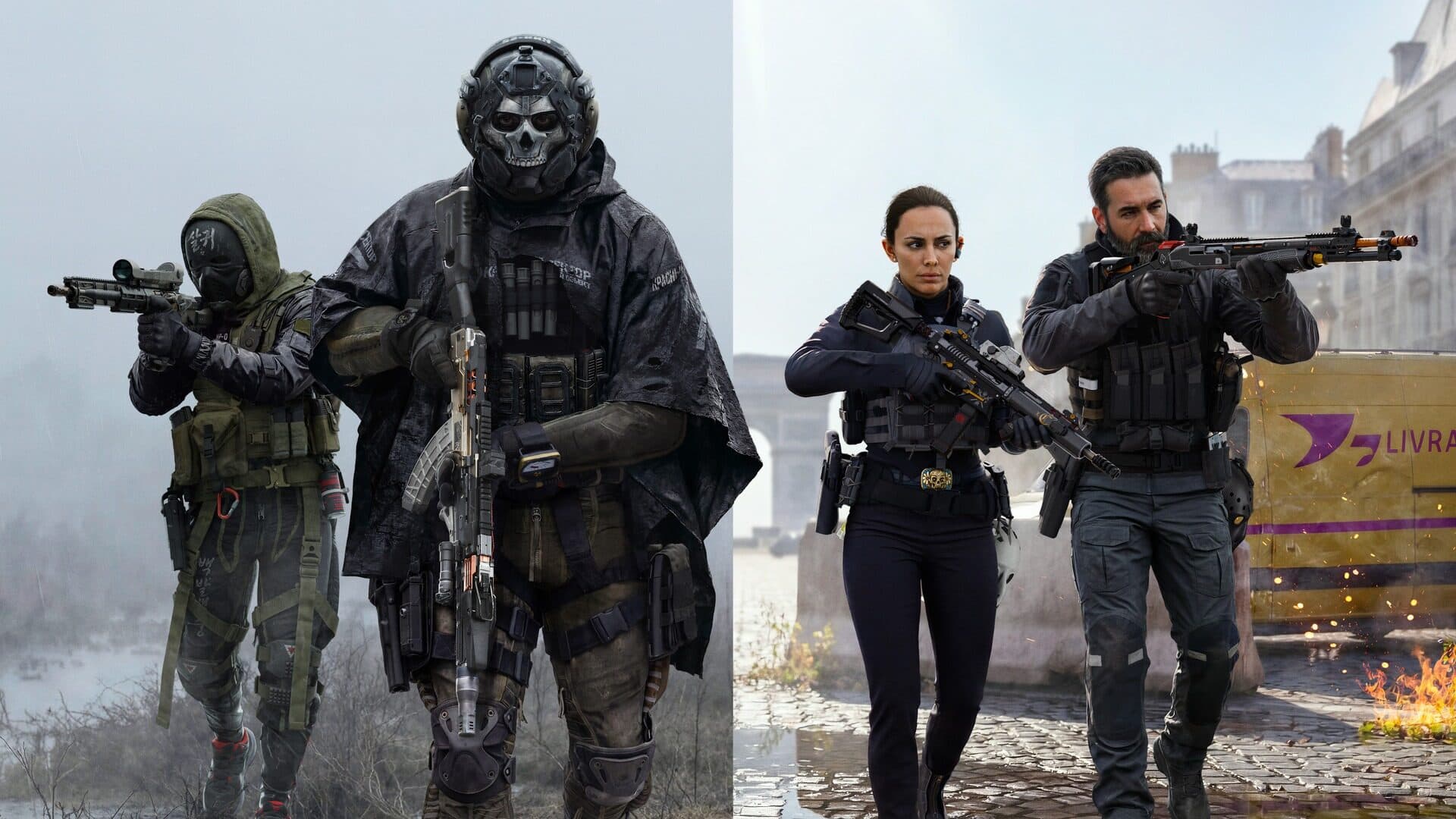 Vojnici u taktičkoj opremi u službenom vizualu za Modern Warfare 4