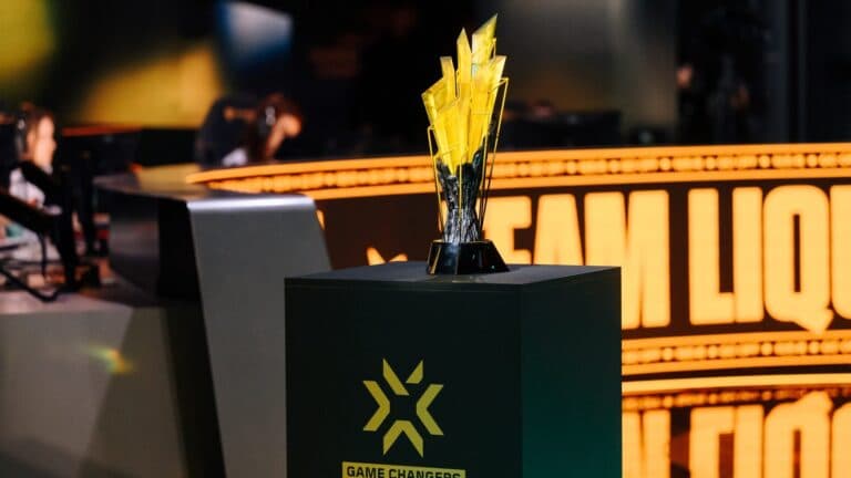 Trofej Game Changers Championshipa na postolju u dvorani u Seulu 2025.
