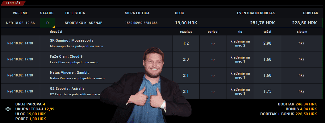 baro esports klađenje