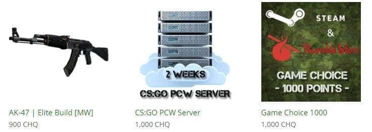 crohq shop, bodovi, skinovi, serveri, csgo domaći, public serveri