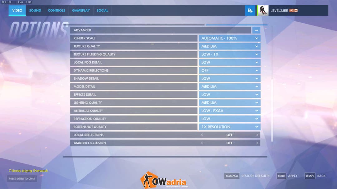 fps u overwatchu
