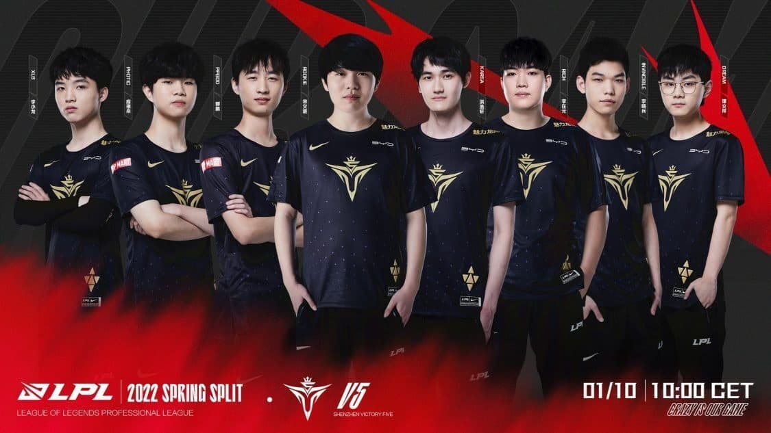 Victory Five undefeated in LPL Summer Split 2022