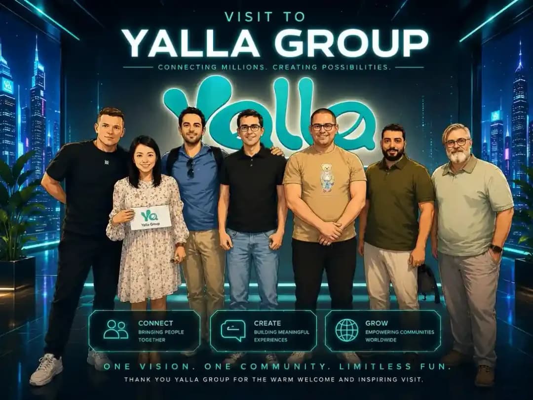 Članovi regionalne esport delegacije tijekom posjeta Yalla Groupu u Dubaiju